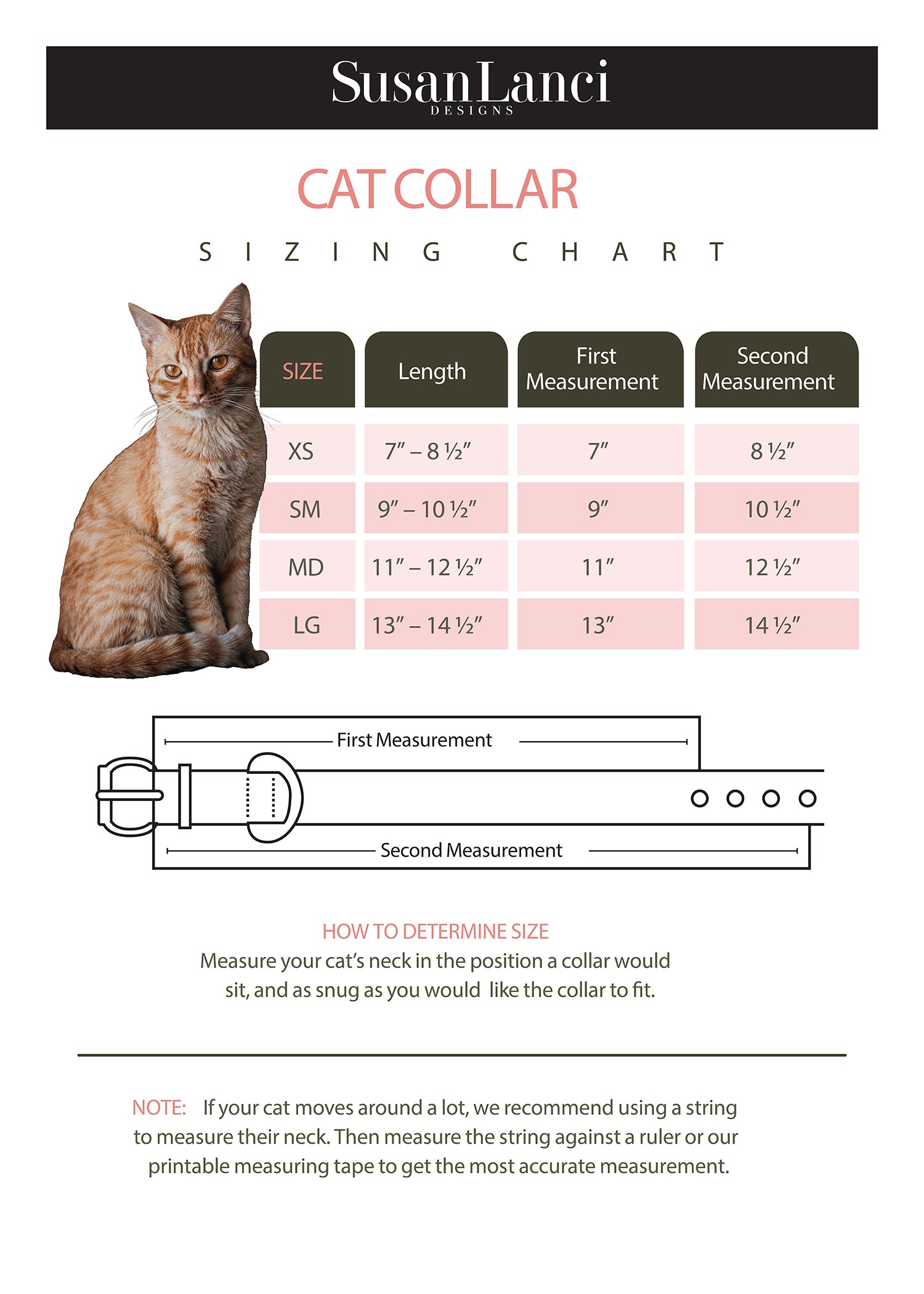 Designer Cat Collars  Luxury Leather Cat Collars Australia