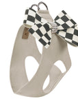 Windsor Check Nouveau Bow Step In Harness- Classic Neutrals