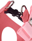 Puppy Pink Big Bow Step In Harness