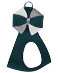 Game Day Glam Emerald Pinwheel Bow Step In Harness