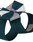 Game Day Glam Emerald Pinwheel Bow Tinkie Harness