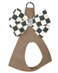 Windsor Check Nouveau Bow Step In Harness- Classic Neutrals