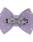 Nouveau Bow Hair Bow with Silver Stardust