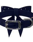 Silver Stardust Tail Bow Collar