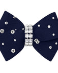 Nouveau Bow Hair Bow with Silver Stardust