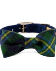 Scotty Forest Plaid Bow Tie Collar