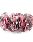 Scotty Puppy Pink Plaid Tinkie's Garden Flower Collar