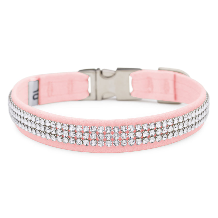 Puppy Pink 3 Row Giltmore Perfect Fit Collar