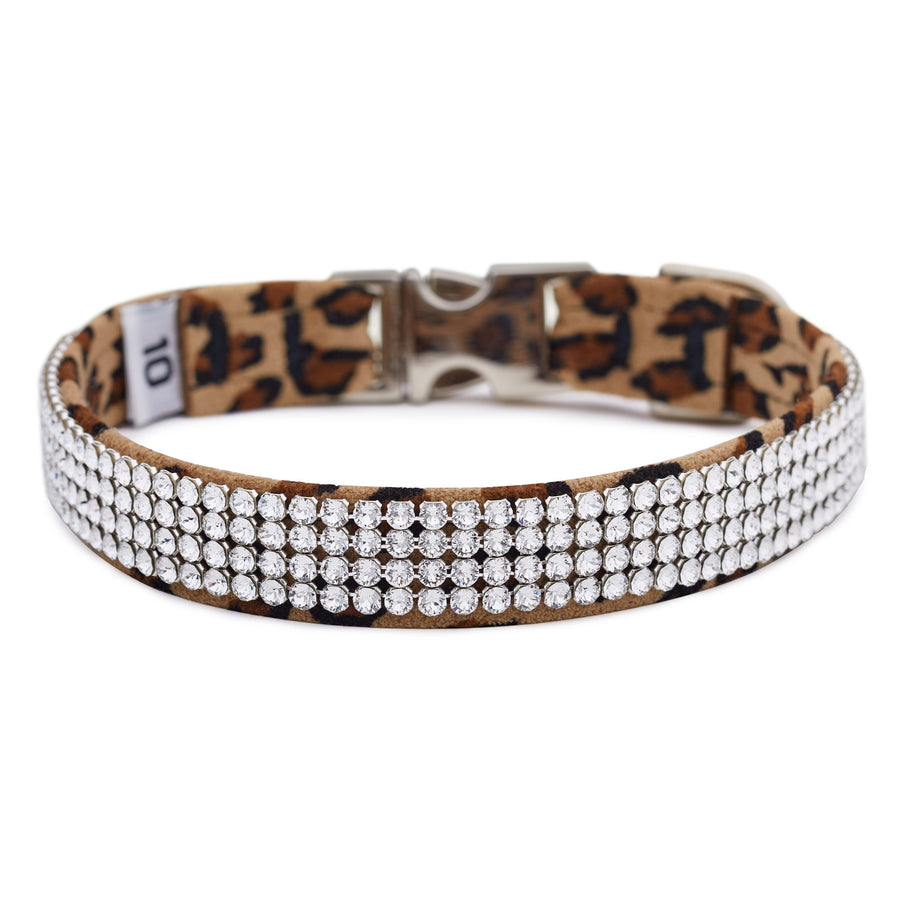 Cheetah 4 Row Giltmore Perfect Fit Collar