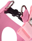 Puppy Pink Big Bow Step In Harness