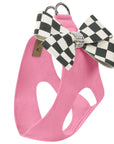 Windsor Check Nouveau Bow Step In Harness-Pretty Pastels