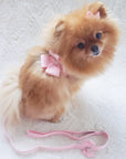 Puppy Pink Glitzerati Nouveau Bow Step In Harness