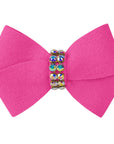 Nouveau Bow Hair Bow with Aurora Borealis Giltmore