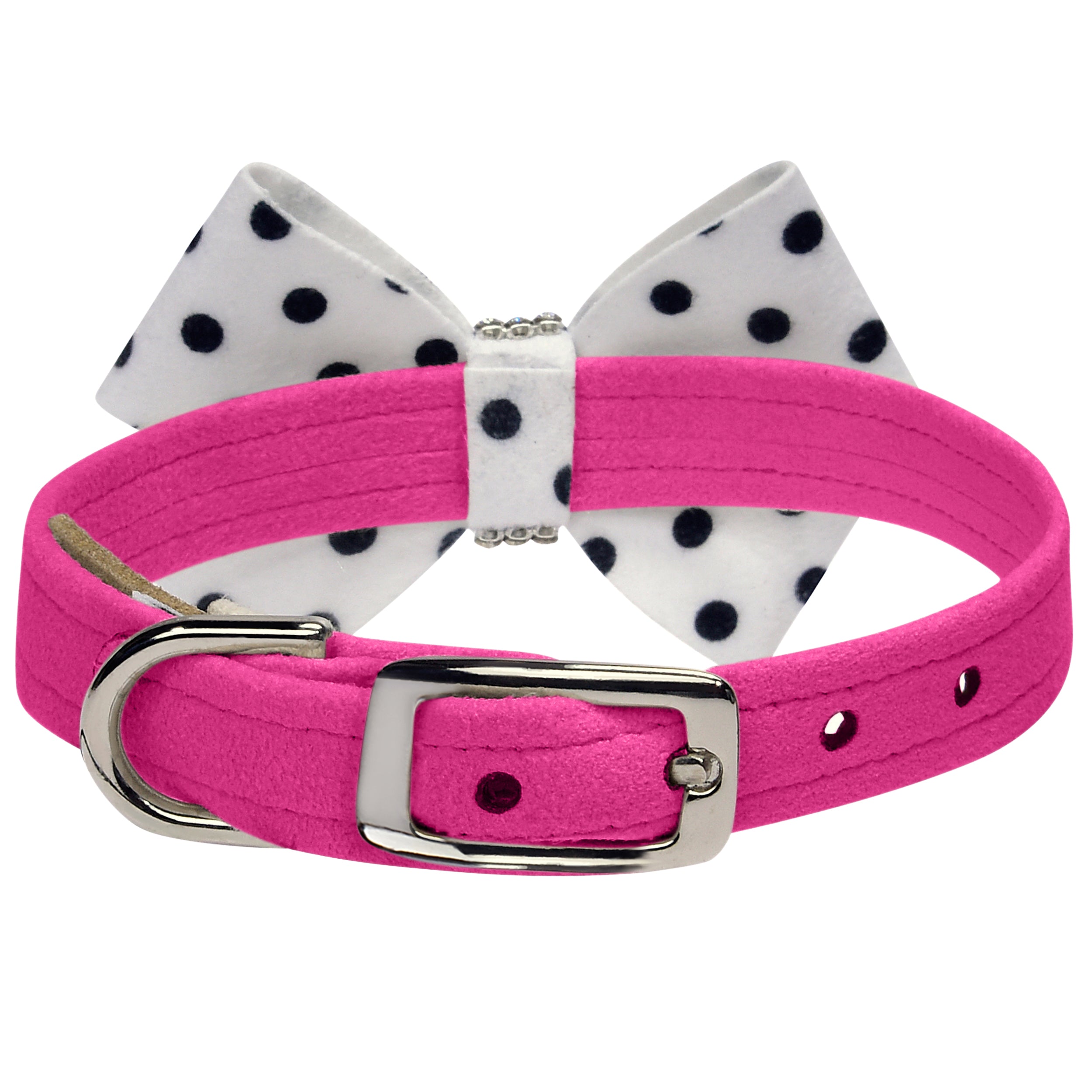 Pink polka clearance dot dog collar