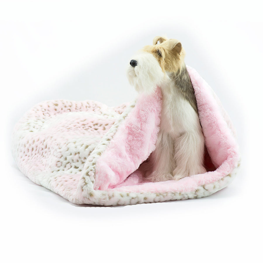 Pink Lynx with Puppy Pink Shag Cuddle Cup