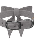 Silver Stardust Tail Bow Collar