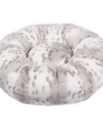 Soft Platinum Snow Leopard Bed