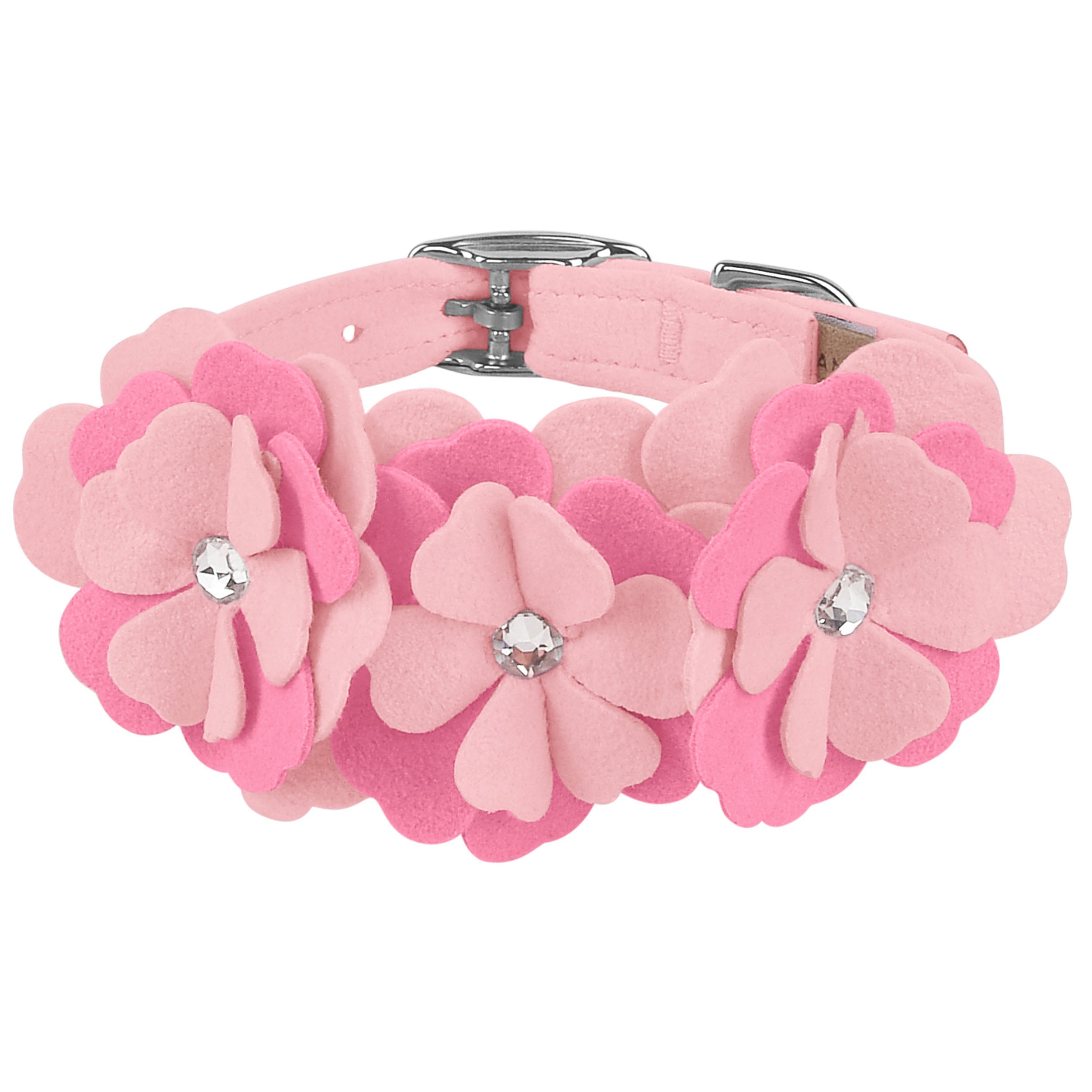 Custom Pink Flower Dog Collar – Loyal Collars