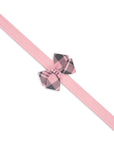 Puppy Pink Plaid Nouveau Bow with Pink Giltmore Leash