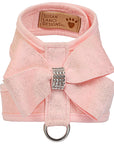 Puppy Pink Glitzerati Nouveau Bow Tinkie Harness with Puppy Pink Trim