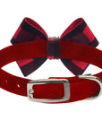 Red Gingham Nouveau Bow Collar