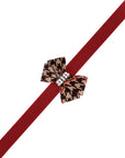 Chocolate Glen Houndstooth Nouveau Bow Leash