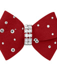 Nouveau Bow Hair Bow with Silver Stardust