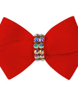 Nouveau Bow Hair Bow with Aurora Borealis Giltmore