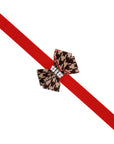 Chocolate Glen Houndstooth Nouveau Bow Leash