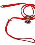 Chocolate Glen Houndstooth Nouveau Bow Leash
