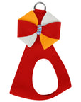 Game Day Glam Red Pepper Pinwheel Bow Step In Harness
