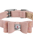 Aurora Borealis Crystal Stellar Big Bow Collar