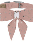 Silver Stardust Tail Bow Collar