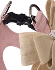 Champagne Glitzerati Double Nouveau Bow Step In Harness