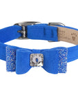 Aurora Borealis Crystal Stellar Big Bow Collar