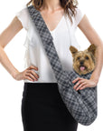Scotty Charcoal Plaid Cuddle Carrier