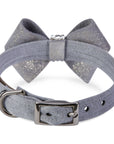 Platinum Glitzerati Nouveau Bow Collar
