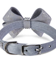 Platinum Glitzerati Nouveau Bow 3 Row Giltmore Collar