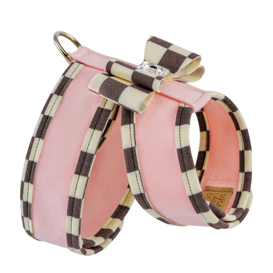 Windsor Check Big Bow Tinkie Harness with Windsor Check Trim