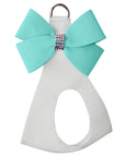 Tiffi Blue Nouveau Bow with Aurora Borealis Giltmore Step In Harness