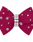 Nouveau Bow Hair Bow with Silver Stardust