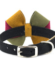 Autumn Pinwheel Bow Collar