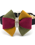 Autumn Pinwheel Bow Collar