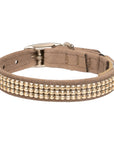3 Row Gold Giltmore 1/2" Cat Collar