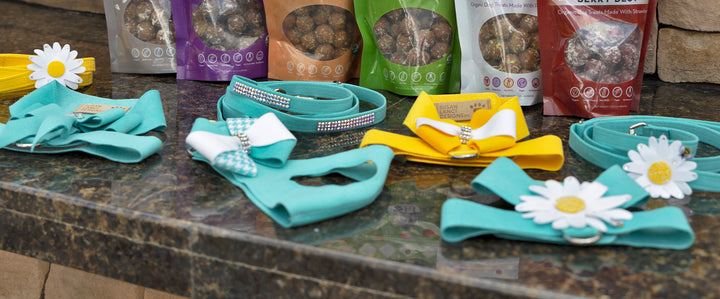 Ultrasuede Dog Harnesses and leashes