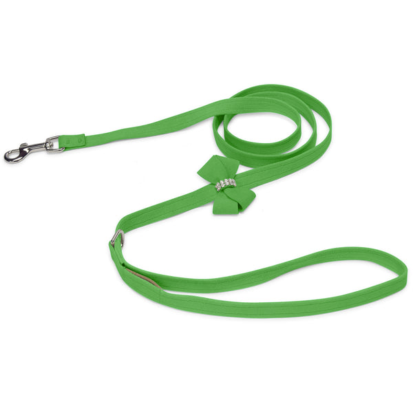 Green Nouveau Bow Dog Leash | Susan Lanci Designs
