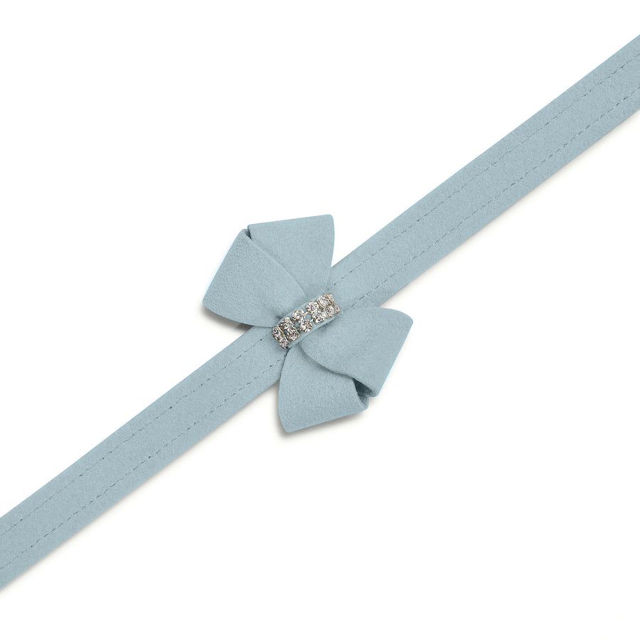 Puppy Blue Nouveau Bow Leash