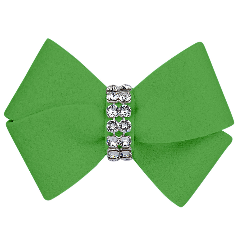 Green Nouveau Bow Hair Bow