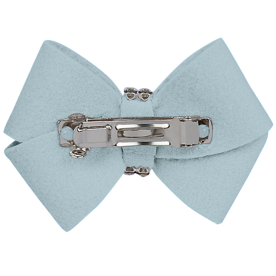 Puppy Blue Nouveau Bow Hair Bow