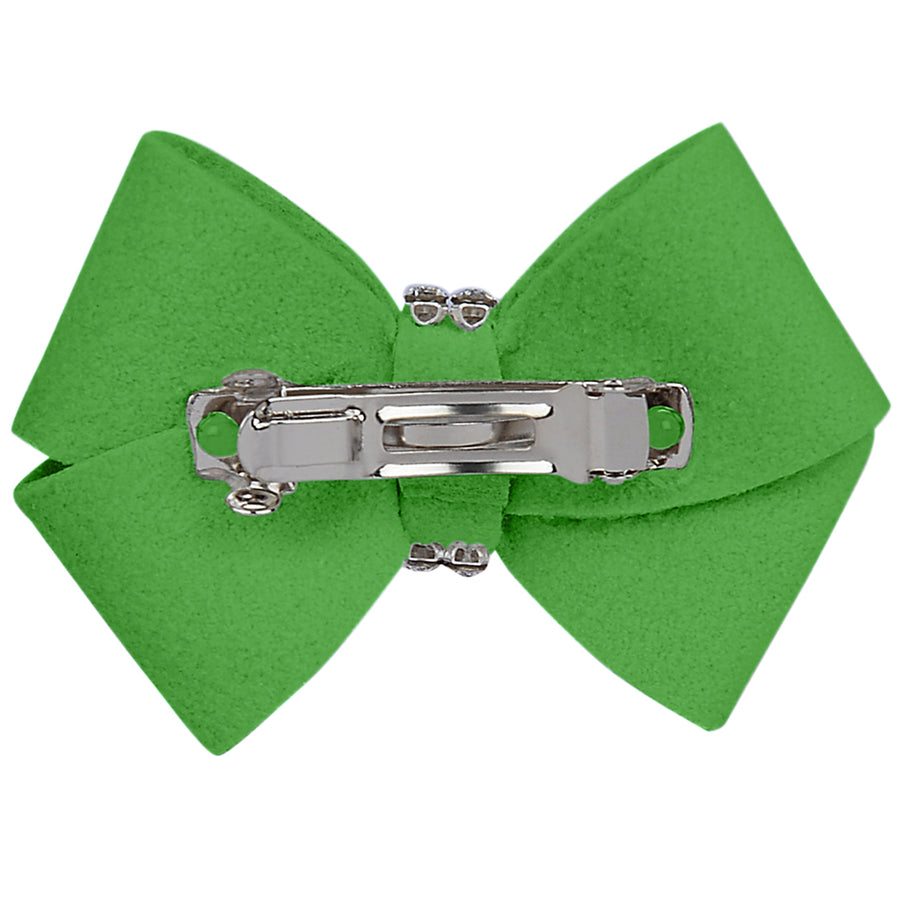 Green Nouveau Bow Hair Bow